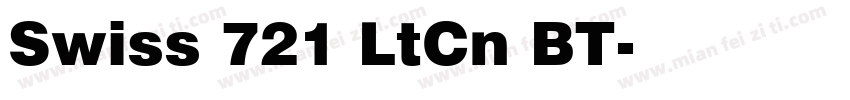 Swiss 721 LtCn BT字体转换